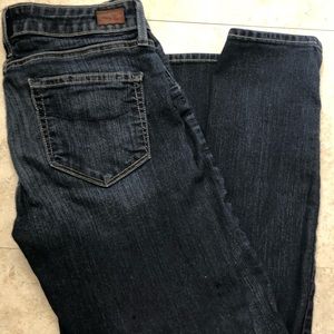 Paige Skyline Skinny Jeans Dark Blue SZ 28